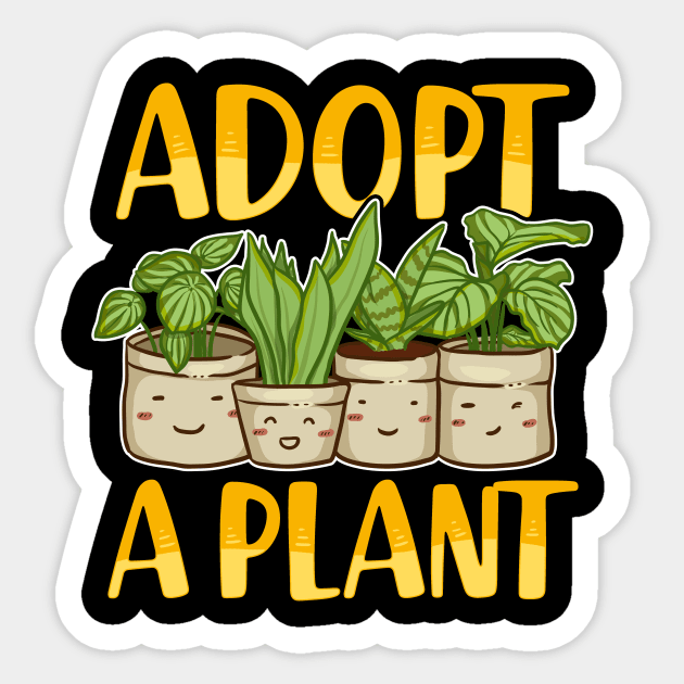 Cute Adopt a Plant Succulent & Gardening Planting Sticker by theperfectpresents